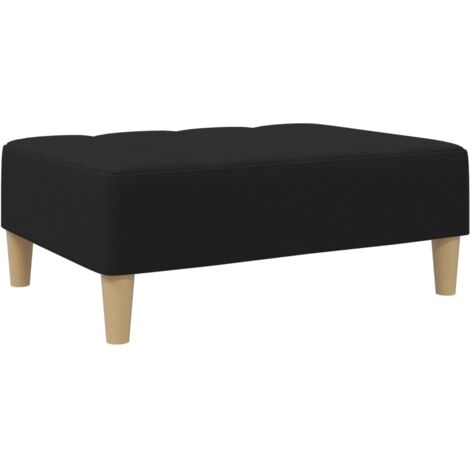 Poggiapiedi Nero 77x55x31 cm in Tessuto vidaXL