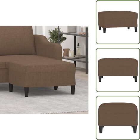 Poggiapiedi per Divano - vidaXL Poggiapiedi Marrone 70x55x41 cm in Tessuto - Poggiapiedi per Poltrona