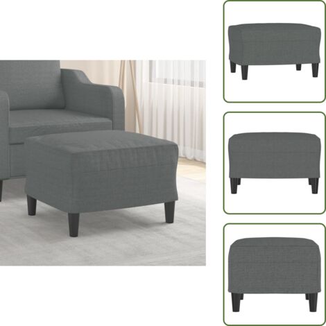 Poggiapiedi per poltrona - vidaXL Poggiapiedi Grigio Scuro 60x50x41 cm in Tessuto - Poggiapiedi in compensato