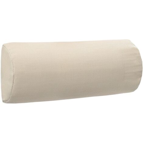 Poggiatesta chaise longue crema 40x7,5x15 cm Textilene DEC021805