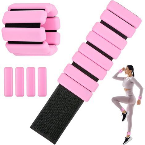 Poids Cheville et Poignet, 2 Pièces (0,45 kg chacun) Ankle Weights, Poids Poignet, Leste Cheville, Poids de Cheville, Poids Pilates, pour Yoga, Danse, Pilates, Aérobic, Marche, Remise en Forme