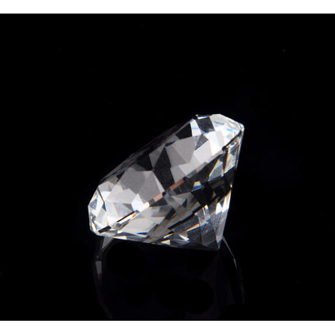 Poids de Papier en Cristal Diamant 40mm, Décoration de Table Mariage, Idée Cadeau Luxe pour Maison