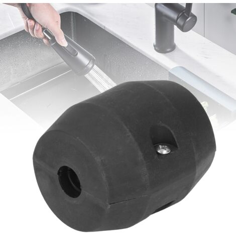 [Poids de Raccord de Robinet] - [Plastique + Fer] - [6.3x4.3cm Noir] Poids de Gravité pour Robinet de Sink Évier Kit Accessoire Robinet Gravity Ball Hose Weight Pull Out