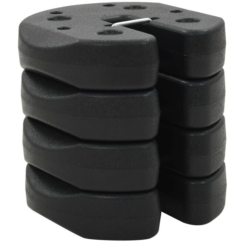 Poids pour belvedere 4 pcs Noir 220 x 30 mm Beton