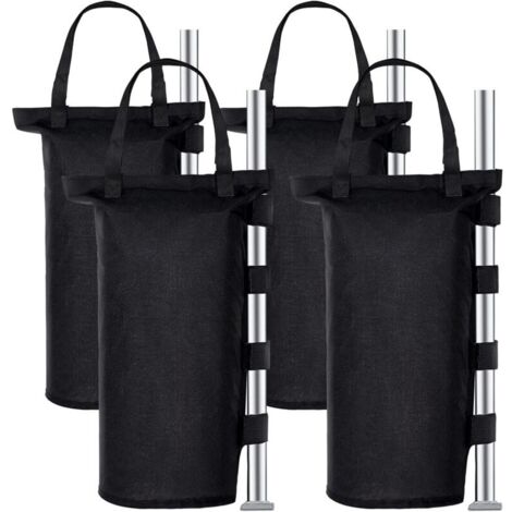 Poids Tonnelle Industrielle 1680D, Jeu de 4 Poids pour Tonnelle, Revêtement Intéri en PVC, Sac de Sable pour Tonnelle pour Tente Pop-up, Auvent ou Parasol (Un Tube)