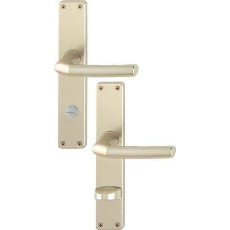 Garniture à plaque longue Birm.1117/202SP Alu.F2 sk/ol 78mm din l/r - 2534073 - Hoppe