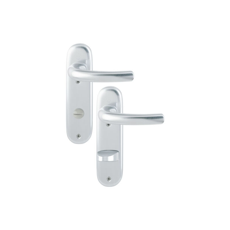 Hoppe - Garniture courte Tôkyô 1710/273KP Alu.F1 sk/ol rd Grt béquille - 2805401