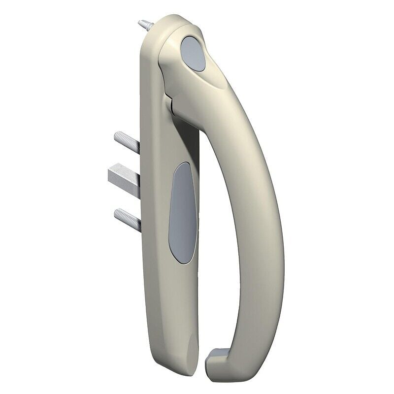 La Croisee Ds - Garniture de porte fenêtre coulissante complète type Séduction 20° pour crémone carré 7 mm profil 35 à 52 mm gris droite - la croisée