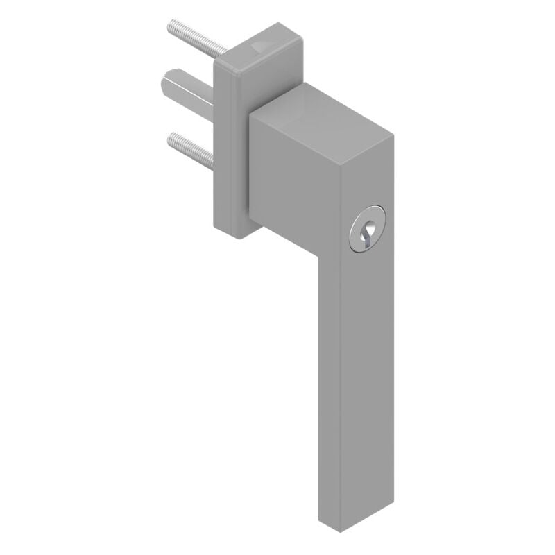 Poignée de fenêtre à clé standard Gris 35 mm - Gris