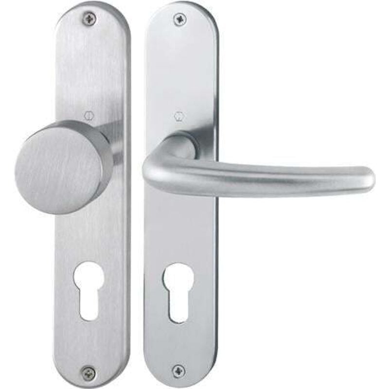 Hoppe - Garniture à plaque longue Den.E58/302/1310Z va F69 pz 72mm din g/d - 2821013