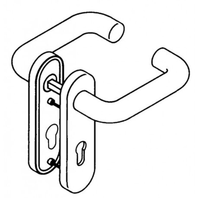 Poignée porte 111R01.110 33 Plastique 33 pz rd Hewi