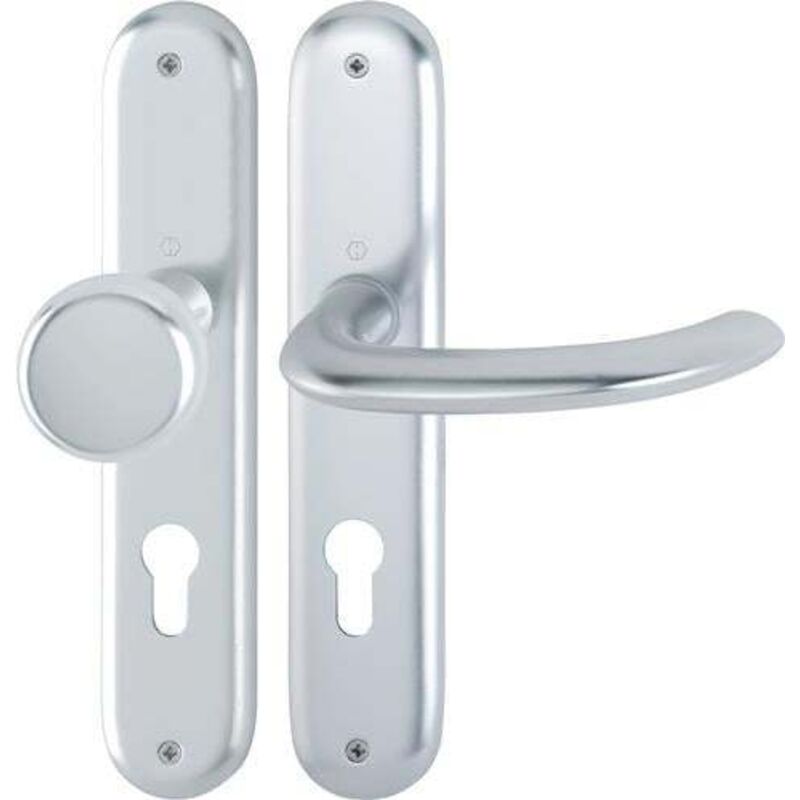 Garniture à plaque longue Mar.53/273P/1138 Alu.F1 pz 72mm din l/r - 2785761 - Hoppe