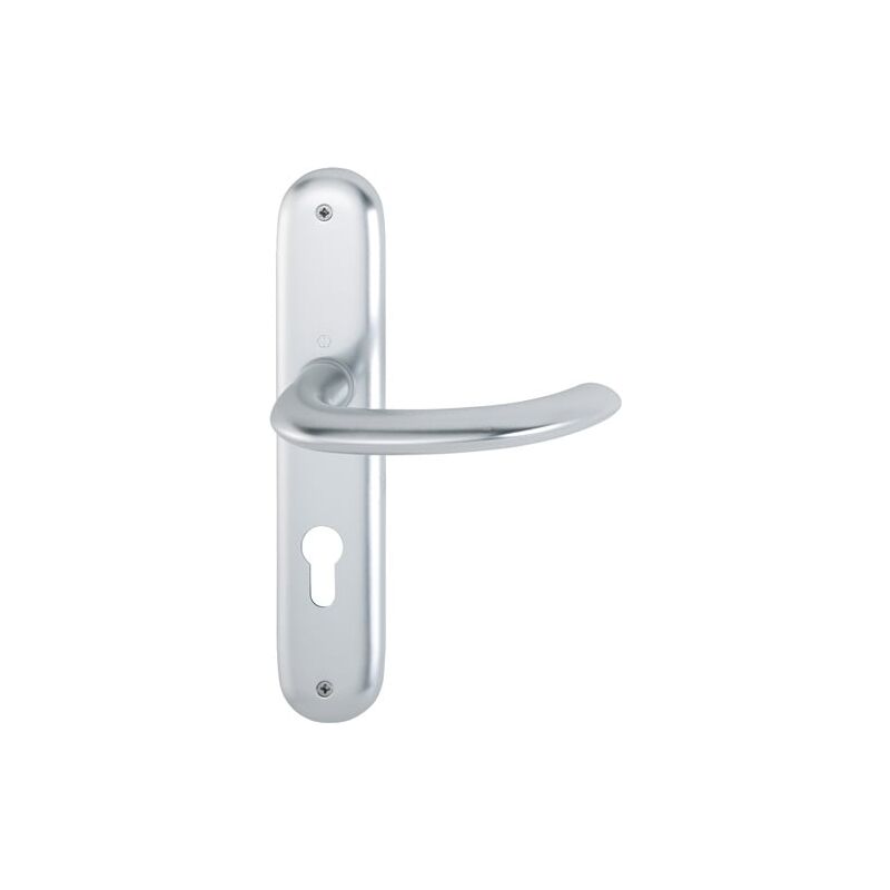 Garniture à plaque longue Mar.1138/273P Alu.F1 pz 72mm din g/d - 2784857 - Hoppe