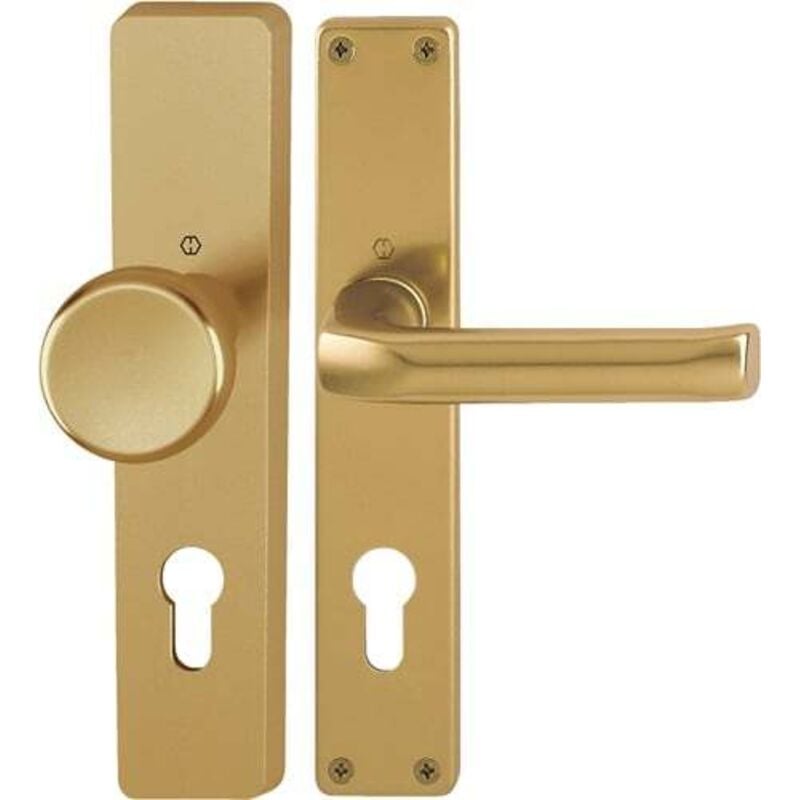 HOPPE Garniture à plaque longue London 54/227/202SP/113 Alu. F4 PZ 72mm DIN G/D - 6271381