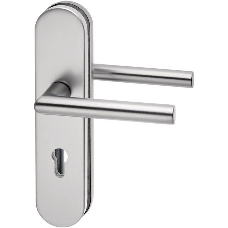 Poigné porte Logo 8743/7203 Alu.F1 72mm 35-45mm EDI