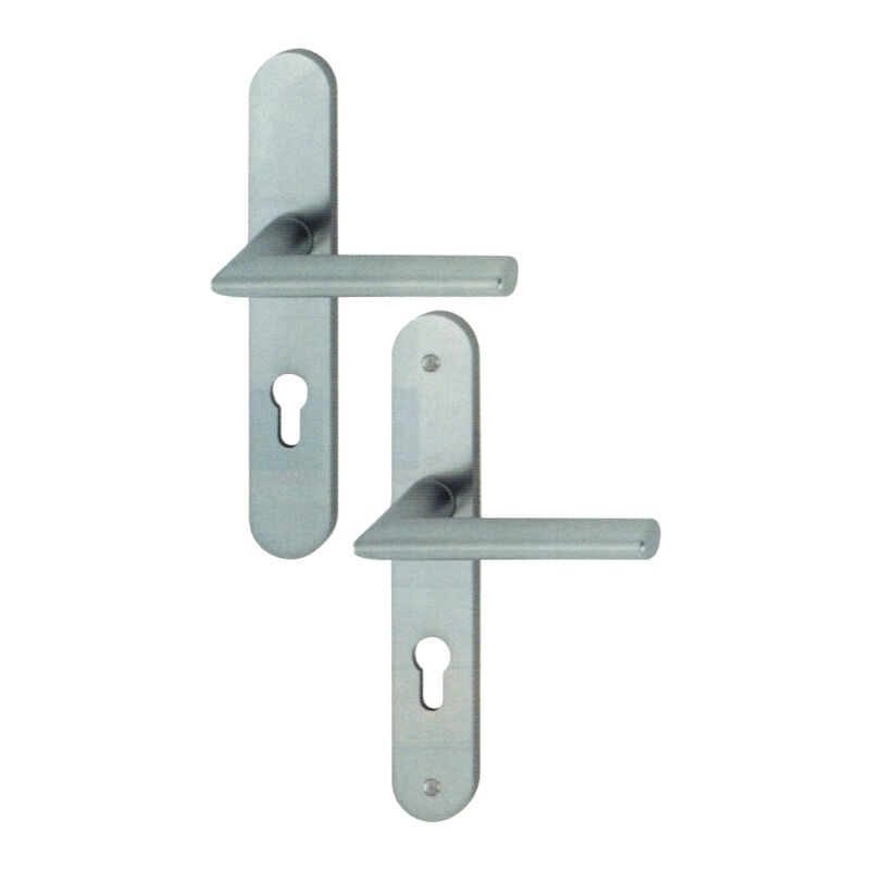 Hoppe - Garniture stockholm sur plaques - Percement : Clé i/pz