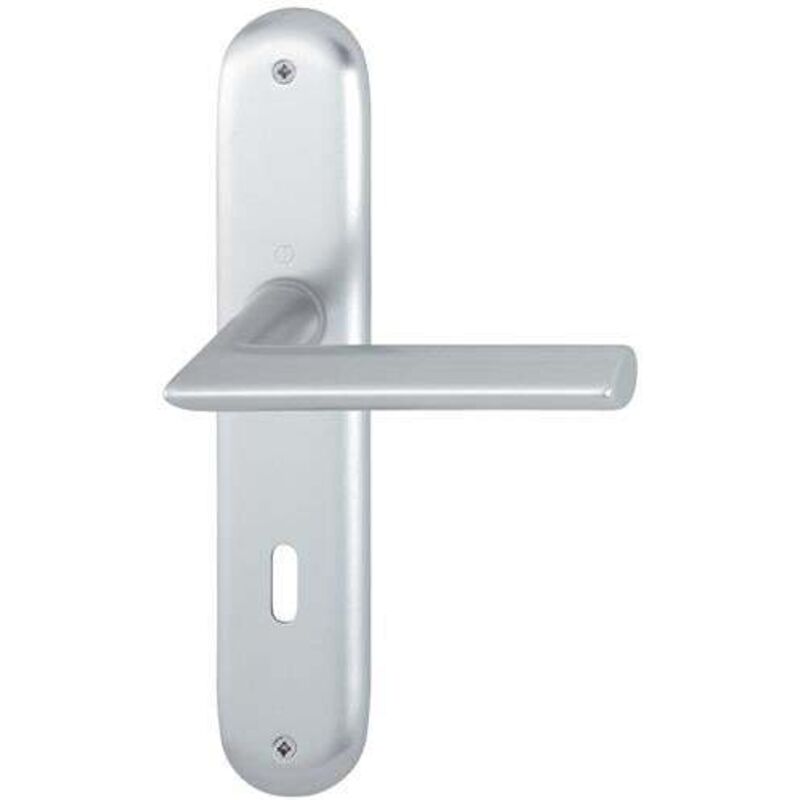 Hoppe - Garniture à plaque longue Stock.1140/273P Alu.F1 ob 72mm din g/d - 2785825