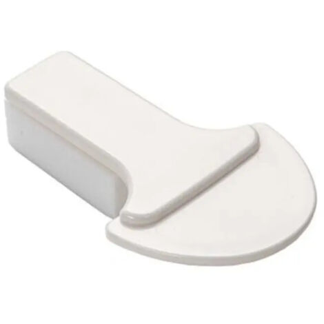 Poigne pour soulever labattant de toilette blanche