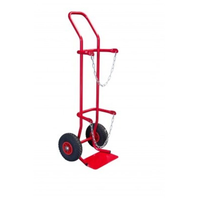 Diable porte-bouteille 1 bouteille, roues pneumatiques, charge utile 200 kg - fimm