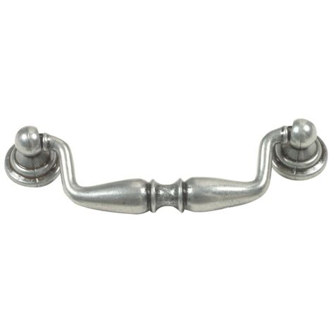 Poignée 2 attaches avec rosaces classiques - entraxe 96 mm - vieux bronze