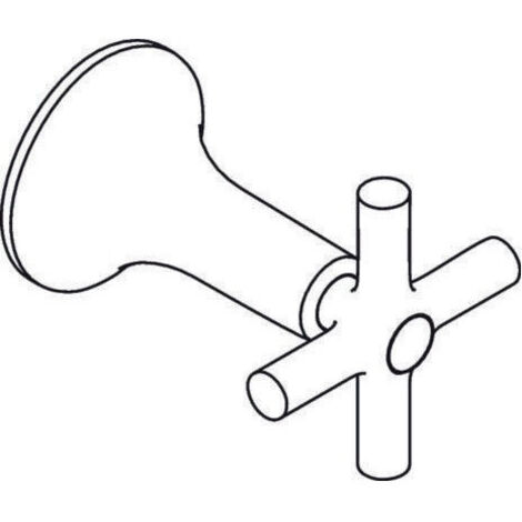 Poignée 37293000 AX Terrano chroméée HANSGROHE