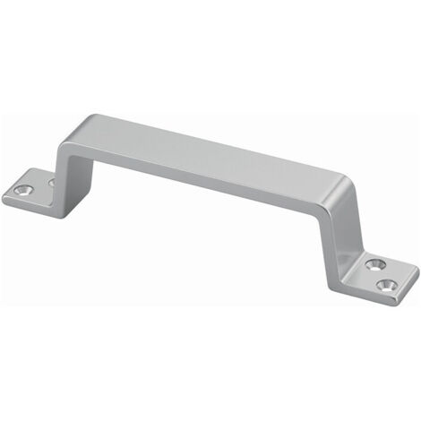 Poignée 420 A.34mm L.150mm L.21mm Alu.argenté.anod.trous 4 HERMETA