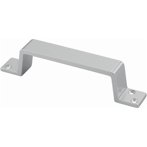 Poignée 420 A.38mm L.170mm l.25mm Aluminium argenté anodisé. Troux 4