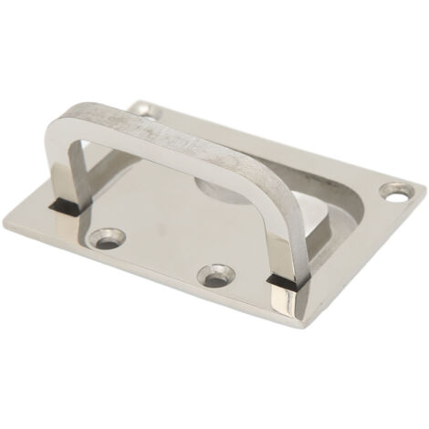 Poignée à Anneau 316 Acier Inox Marine, Poignée de Levage à Fleur Rectangulaire
