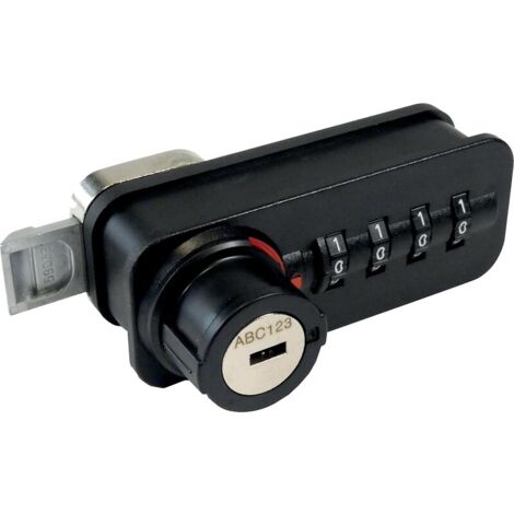 Poignée à code Dial Lock 59 - modèle avec fermeture à pêne - main droite - pour porte bois ou acier - LEHMANN