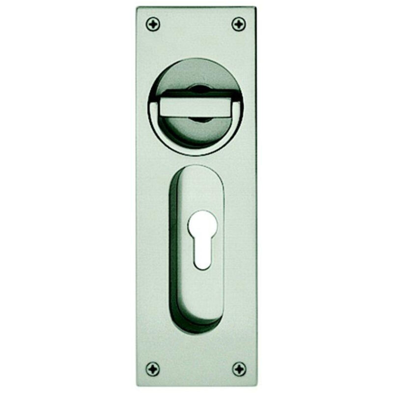 FSB - Poignée a encastrer porte galandage VK8, 0 424205,eck.Locht.Alu F1