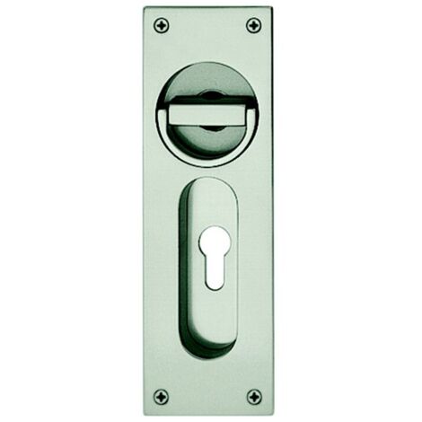 Poignée a encastrer porte galandage VK8, 0 424205,eck.Locht.Alu F1