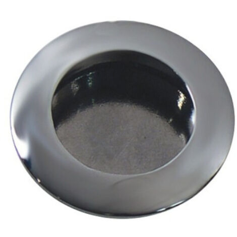 Poignée à encastrer ronde diamètre 40mm zamak chromé mate - CADAP - P0035/37S