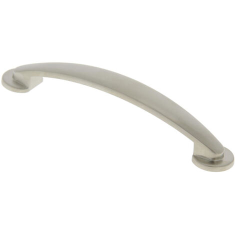Poignée à pattes entraxe 128mm aluminium finition nickel velours CADAP P0566 128 18S