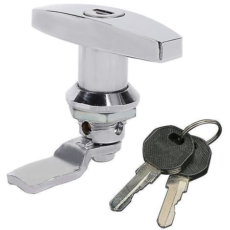 Poignée antirouille en forme de T pour serrure de porte de coffre à outils, tiroir ou armoire de remorque, loquet antivol pour caravane, camping-car, camion, véhicule de loisirs - G