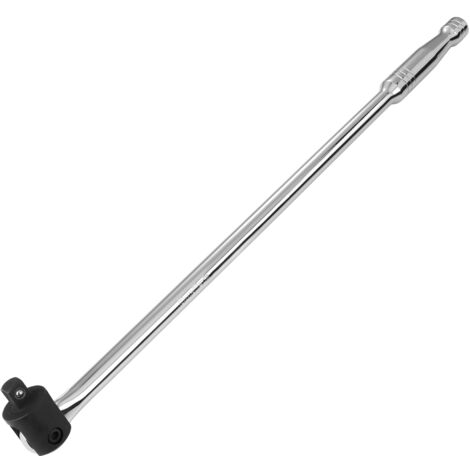 Poignée articulée 600 mm – Acier chrome-molybdène – Revêtement chrome noir – Couple jusqu'à 780 Nm – Pour espaces restreints – Duratech