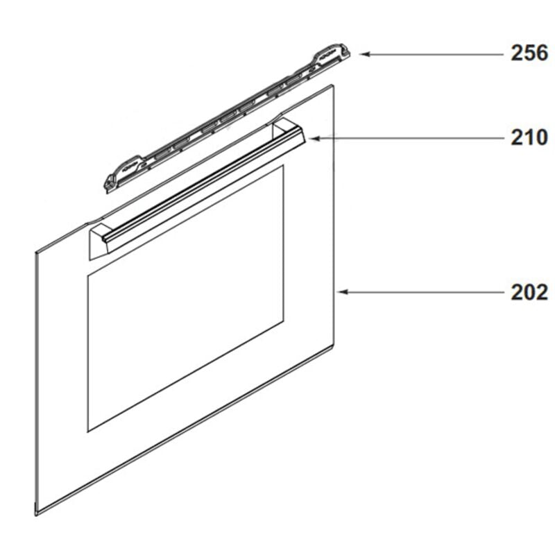 De Dietrich - poignee assemblee rep 210 pour four AS0033102