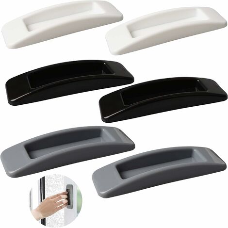 Poignée autocollante pour porte coulissante Poignée auxiliaire de cuisine，Irisfr（6Pcs，trois couleurs）