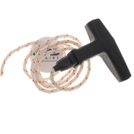 Poignée avec amortisseur et corde de lanceur renforcée diamètre 4.2mm