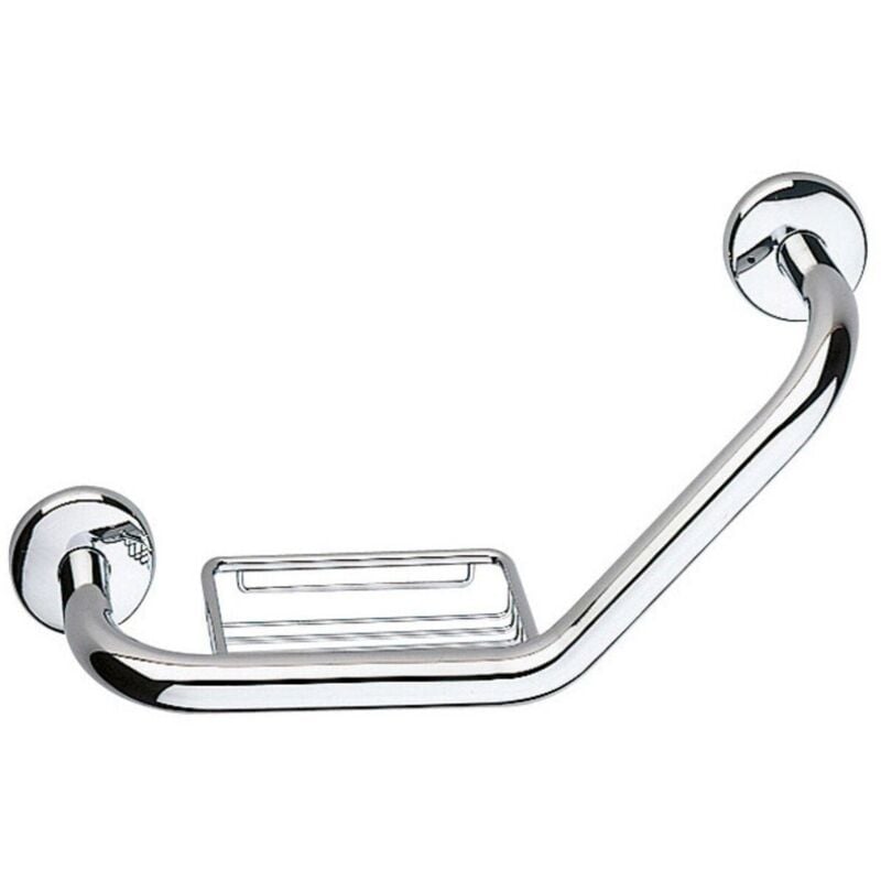 Inda - Poignée avec panier Forum en laiton chromé L.43 cm