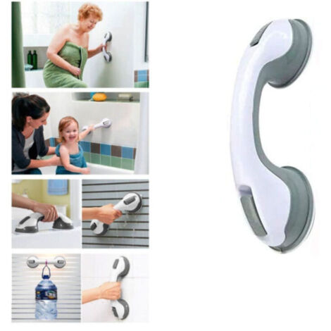 Poignée avec ventouse, main courante mobile, poignée de sécurité, support de salle de bain, poignée de douche, poignée de sécurité pour salle de douche, armoire, porte vitrée, fenêtre