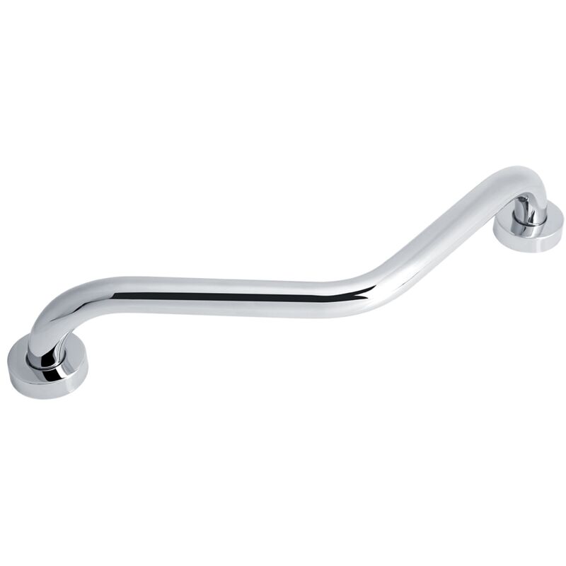 Poignée Baignoire de Sécurité Barre D'appui Salle de Bain Coudée INOX Chromé Antidérapant Barre Porte Serviette Mural/Balustrade Combinaison pour