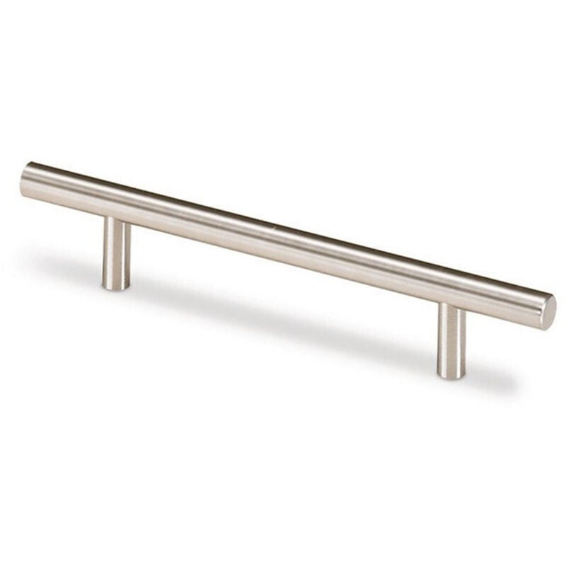Hettich - Poignée de meuble Hale acier aspect inox brossé 484 mm ø 12 mm