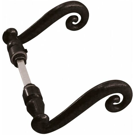 Poignée bequille double fer forgé carré de 7mm - DT2000