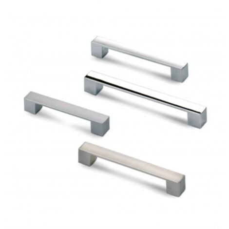 Poignée block 746 longueur 161mm entraxe 128mm chromé brillant - ESTAMP - 7462400