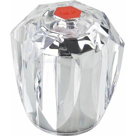 Poignee brillant F. Grohe 1/2" rouge