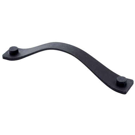 Poignée CASTLE longueur 183 mm entraxe 160 mm en zamak finition acier noir