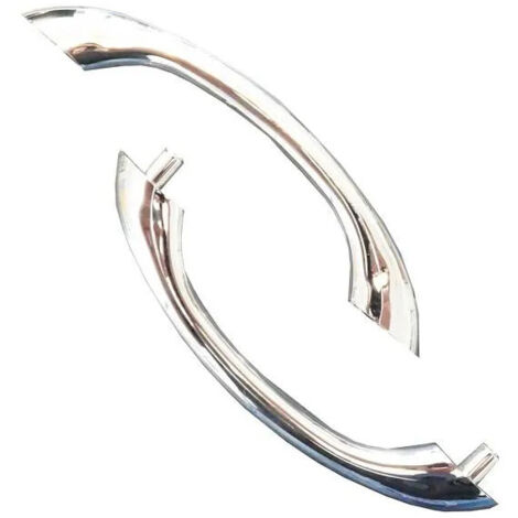 Poignée chromée pour porte YOUNG 2B – Entraxe 140 mm – Usage intérieur et extérieur – Compatible cabines NOVELLINI