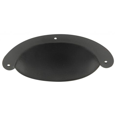 Poignée coquille P0535 - entraxe 85 mm - finition noir mat - CADAP