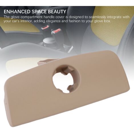 Poignée/Couvercle de Boîte à Gants 3B1857122 pour VW B5 1998-2005 - Rangement ABS Beige Remplacement Direct