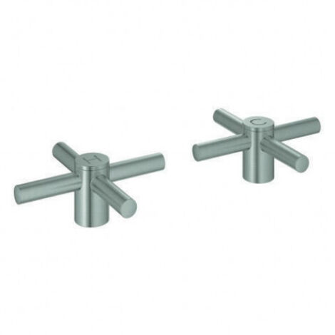 Poignée croix GROHE Atrio 18026 2 STK acier